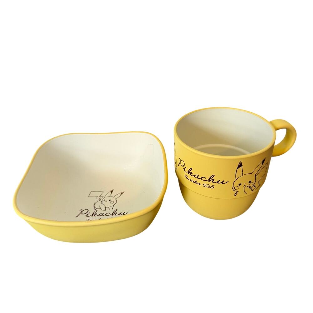 Nintendo Pikachu Number 025 tableware set official Pokemon Center Japan series